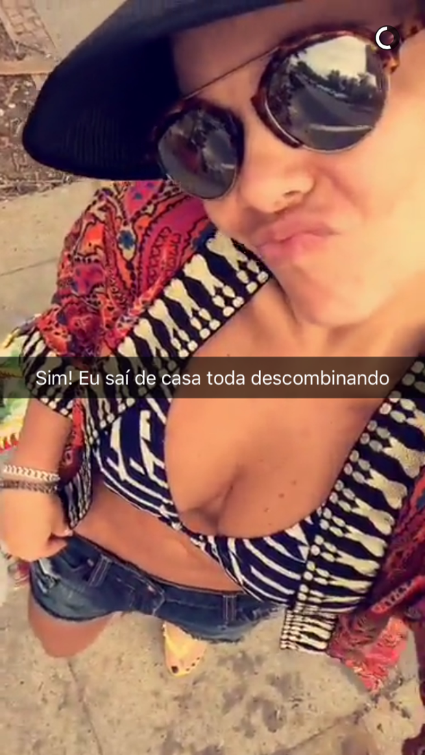 Fernanda Souza (Foto: Reprodução/Snapchat)