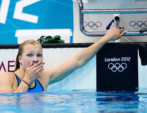 Nadadora Ruta Meilutyte da Lituania (Foto: Agência AFP)
