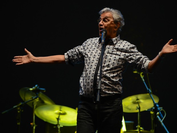 VIRADA CULTURAL - Domingo (18h): Caetano Veloso se apresenta no Palco Júlio Prestes (Foto: Flávio Moraes/G1)