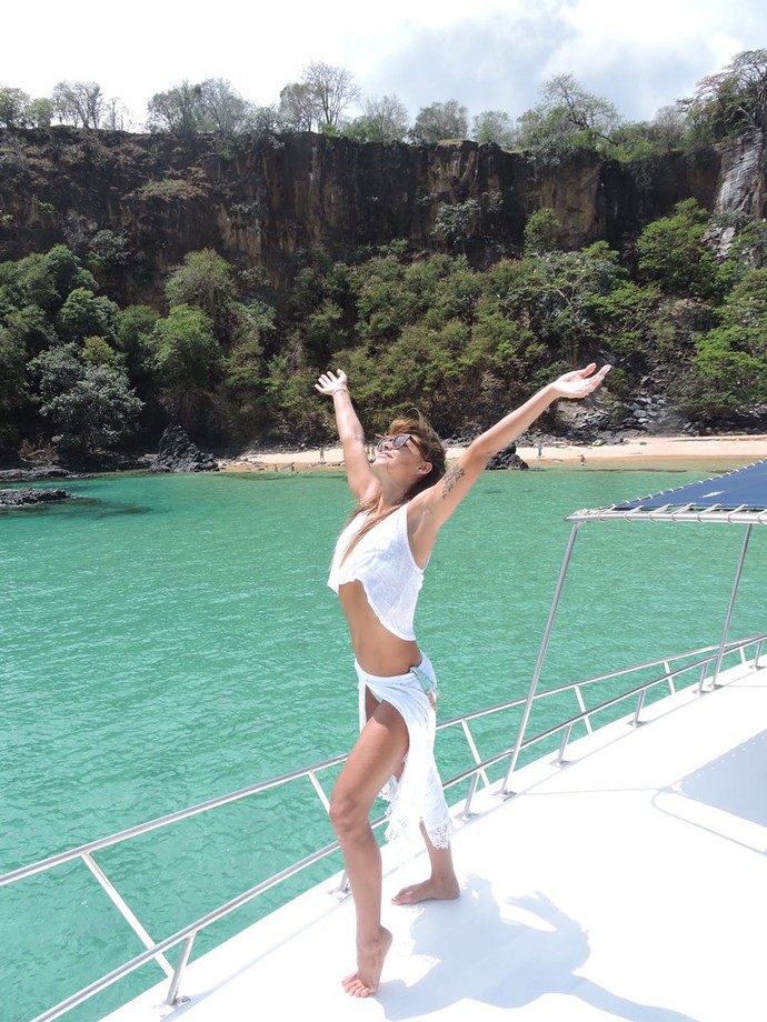 Bruna exibe beleza em Fernando de Noronha (Foto: Arquivo pessoal)