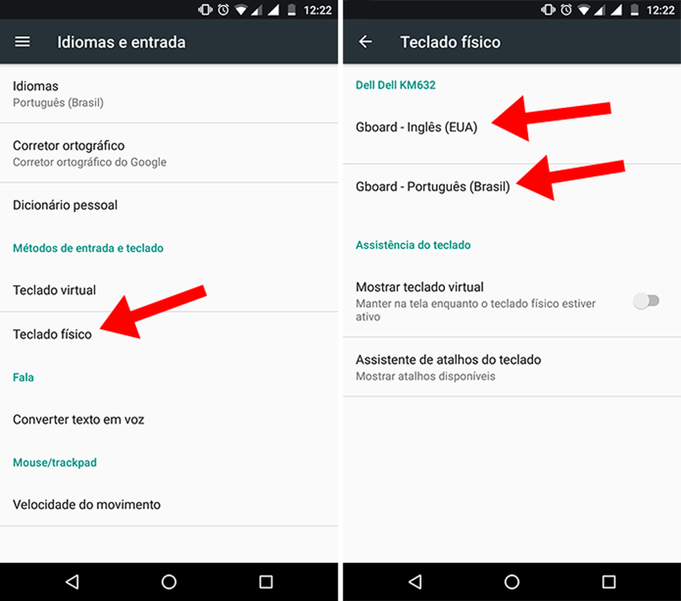 Configure todos os idiomas do teclado no celular Android (Foto: Reprodução/Paulo Alves)
