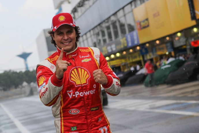 Valdeno Brito conquistou a pole position para a final da Stock Car em Interlagos (Foto: Duda Bairros)