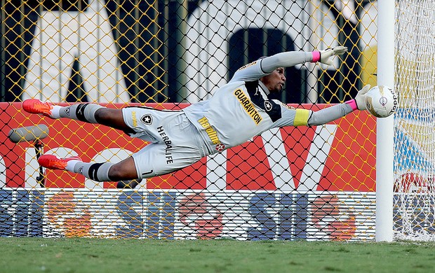 Jefferson Botafogo jogo Fluminense final (Foto: Satiro Sodré / Agif)