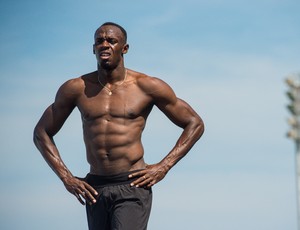 Usain Bolt treinamento Jockey Club "Bolt Contra o Tempo" sábado (Foto: Divulgação)