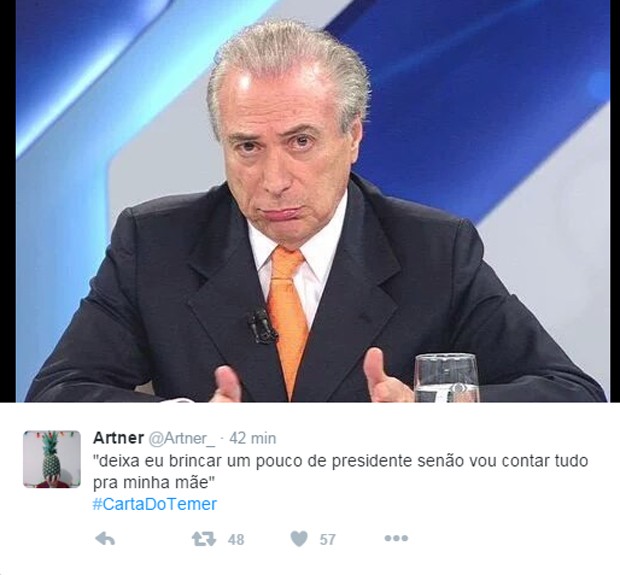 #CartadoTemer vira meme 7 (Foto: Reprodução Twitter)