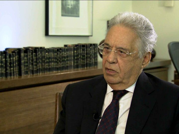 Fernando Henrique Cardoso dá entrevista a Roberto D'Avila/GNews (Foto: Reprodução GloboNews)