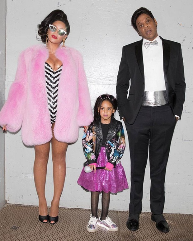 Beyoncé, Blue Ivy e Jay-Z se fantasiam para o Halloween (Foto: Instagram/ Reprodução)