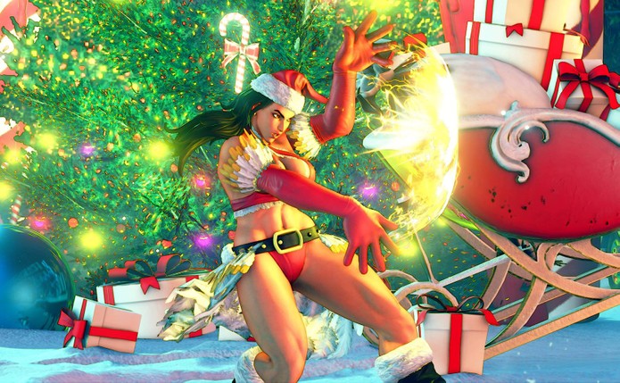 Street Fighter 5 terá roupas natalinas (Foto: Divulgação/Capcom)