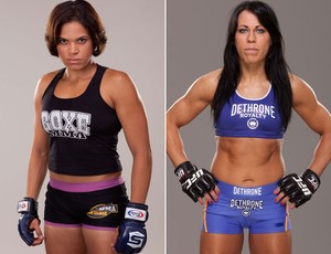 MMA Montagem Amanda Nunes X Sheila Gaff (Foto: Getty Images)