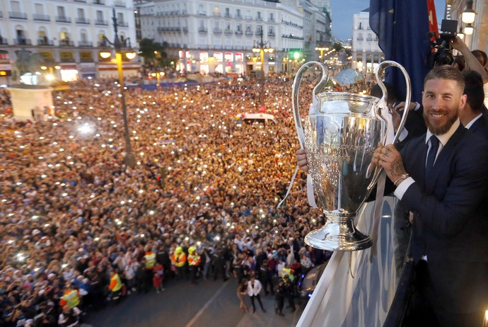 Sergio Ramos Real Madrid Puerta del Sol (Foto: EFE)