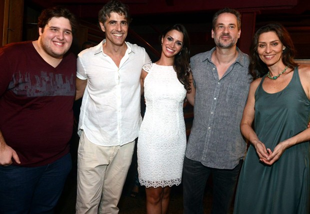 Felipe Hintze, Reynaldo Gianecchini, Simone Zucato, Dan Stulbach e Maria Fernanda Cândido (Foto: Cristina Granato)