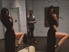 Kendall Jenner posa com fenda vertiginosa em dia de compras