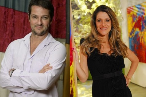 Marcelo Serrado e Ingrid Guimarães (Foto: TV Globo)