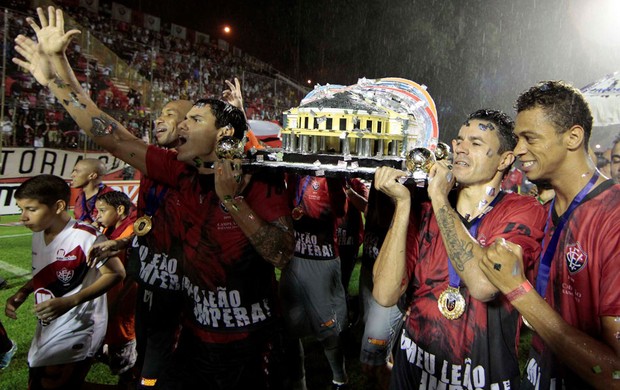 Vitória campeão baiano (Foto:  Eduardo Martins / A Tarde / Futura Press)
