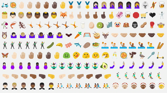 Android N terá emojis inéditos e mais humanos (Foto: Reprodução/Google)