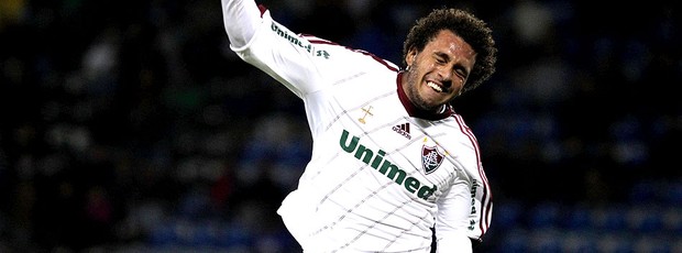 Wellington Nem comemora gol do Fluminense contra o Huachipato (Foto: Nelson Perez / Fluminense. F.C.)