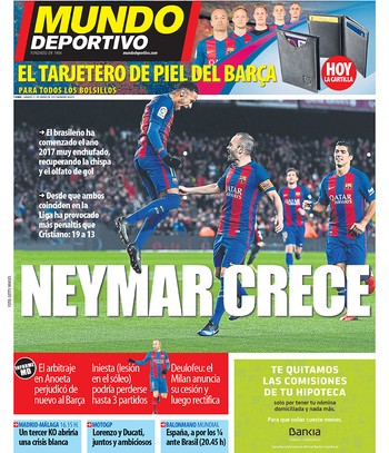 Neymar na capa do Mundo Deportivo (Foto: Reprodução / Mundo Deportivo)