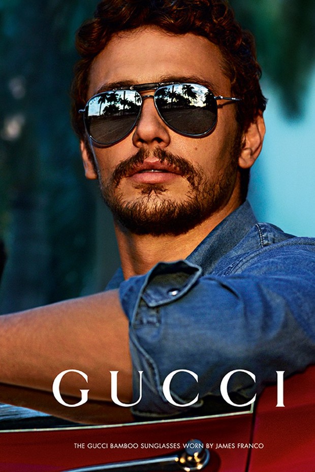 James Franco na campanha da Gucci eyewear (Foto: Divulgação)