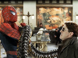 Tobey Maguire e Alfred Molina em 'Homem-Aranha 2'