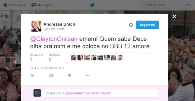 Twitter Andressa Urach 2 (Foto: Reprodução/Twitter) Twitter Andressa Urach 2 (Foto: Reprodução/Twitter)