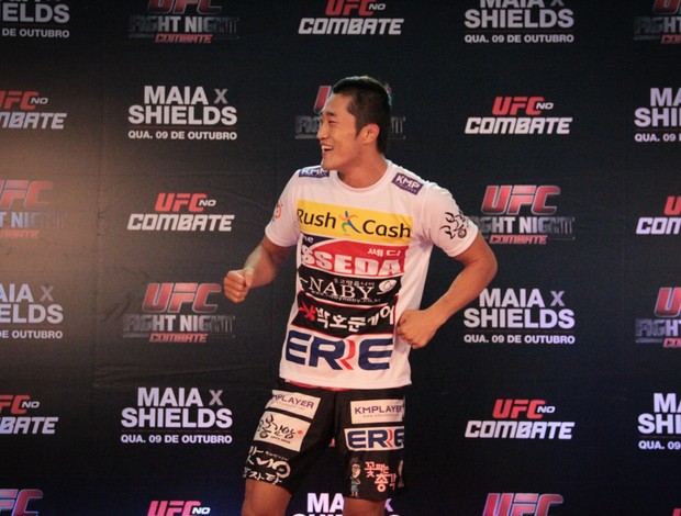 Dong Hyun Kim  treino UFC (Foto: Rodrigo Malinverni)