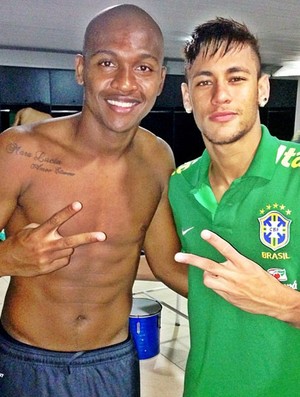 Samir Caetano e Neymar treinjo seleção brasileira brasil (Foto: Reprodução/Instagram)
