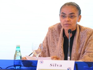 Ex-ministra do Meio Ambiente, Marina Silva, participou de debate sobre sustentabilidade e imprensa (Foto: Flavio Moraes/G1)