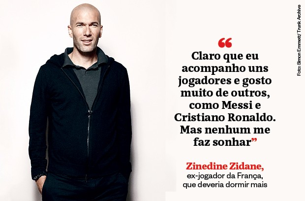 Frase - Zinedine Zidane (Foto: Simon Emmett/ Trunk Archive)