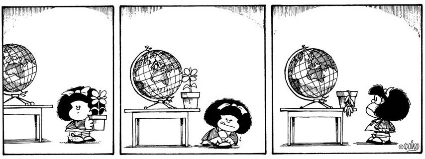 Mafalda e o meio ambiente (Foto: Reprodução/Quino)