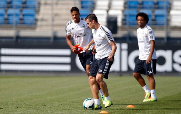 Gareth Bale real madrid treino (Foto: Reprodução / Site Oficial do Real Madrid)