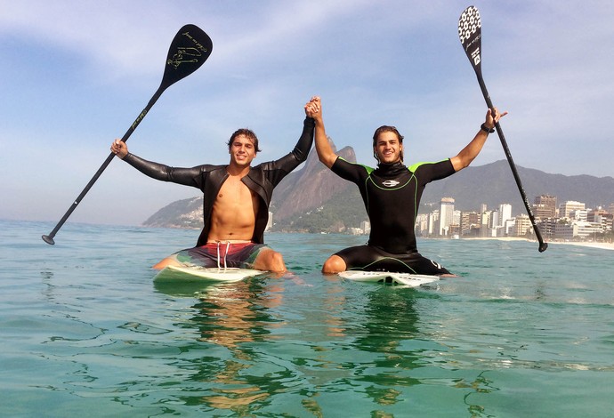 StandUp Paddle Caio Vaz e Ian Vaz (Foto: Alexandre Durão)