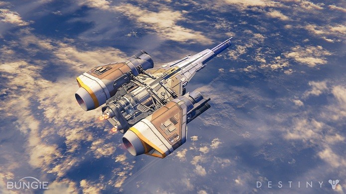 Destiny tem naves espaciais, mas infelizmente não traz batalhas entre elas. (Foto: Divulgação)