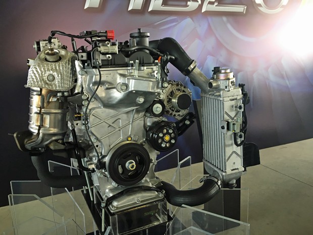 Motor 1.0 Turbo da família Kappa da Hyundai (Foto: André Paixão/G1)
