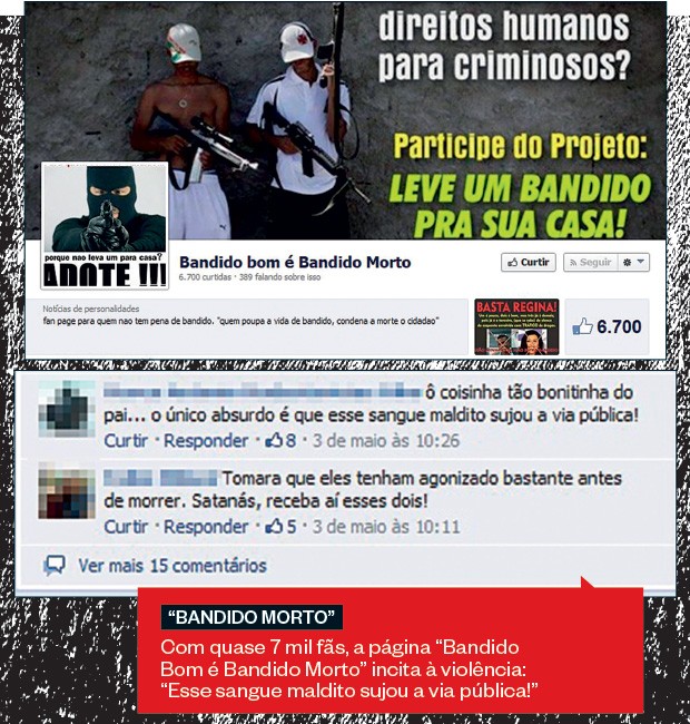 "BANDIDO MORTO" (Foto: reprodução)