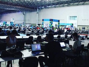 Estudante participou do Campus Party, em Belo Horizonte (Foto: Cássia Benevides / Arquivo pessoal) Estudante participou do Campus Party, em Belo Horizonte (Foto: Cássia Benevides / Arquivo pessoal)