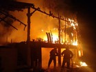 Casa pega fogo no interior de Concórdia, Oeste catarinense