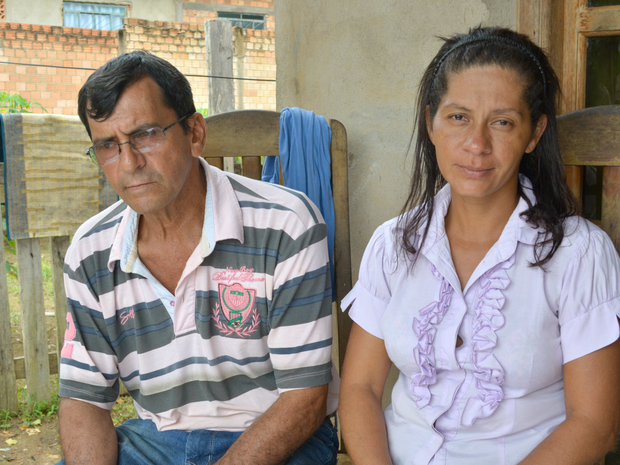 Pais de Tafaréu dizem que filho ganhou bola poucos dias antes de morrer, em Ariquemes (Foto: Franciele do Vale/ G1)