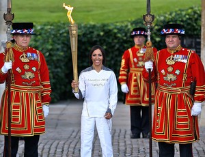 Tocha olimpíadas Londres chegada (Foto: AP)