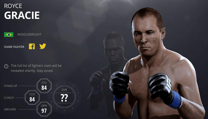 Royce Gracie é o cara na luta de chão de EA Sports UFC 2 (Foto: Divulgação/EA Sports)