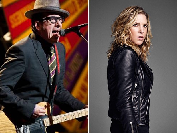 Diana Krall e Elvis Costello passaram a compor juntos após o casamento (Foto: Divulgação)