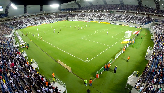 Imagem aérea da Arena das Dunas - ABC x Vasco (Foto: Gabriel Azevedo/Drone Midia)