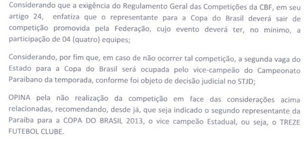 treze, copa paraíba, copa do brasil (Foto: Reprodução / FPF)