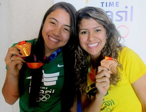 Gabriela Nishi e Wellyda Santos medalha ciclismo (Foto: Gabriel Fricke) Gabriela Nishi e Wellyda Santos medalha ciclismo (Foto: Gabriel Fricke)