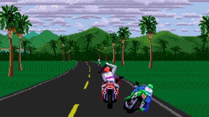 Em Road Rash boa parte da diversão estava em brigar com oponentes ao invés de correr (Foto: Reprodução/Retro Spirit Games)