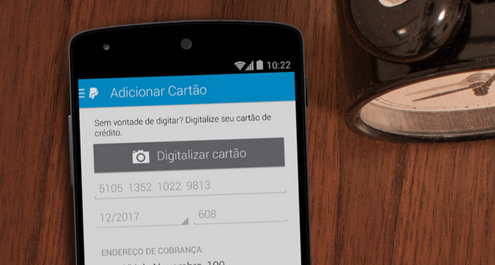 Adicione um dos seus cartões ao PayPal (Foto: Divulgação/Paypal) Adicione um dos seus cartões ao PayPal (Foto: Divulgação/Paypal)