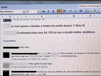 Rapaz fez comentários ofensivos sobre PMs (Foto: Reprodução/RPCTV)