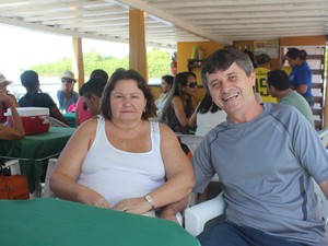 Casal se diz encantado com Delta do Parnaíba (Foto: Patrícia Andrade/G1)
