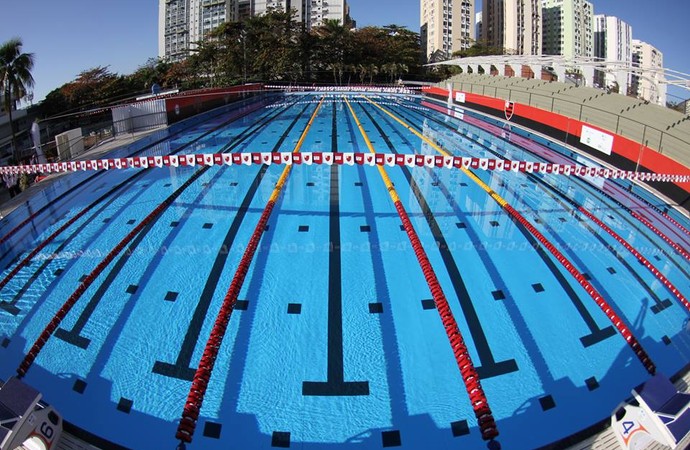 Nova piscina olímpica do Flamengo foi inaugurada na Gávea (Foto: Divulgação/Flamengo)
