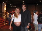 Luciano Szafir e Luhanna Melloni dão entrada em maternidade no Rio