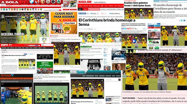 Homenagem do Corinthians a Ayrton Senna é destaque em sites europeus
